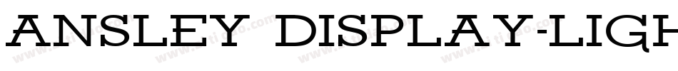 Ansley Display-Light字体转换